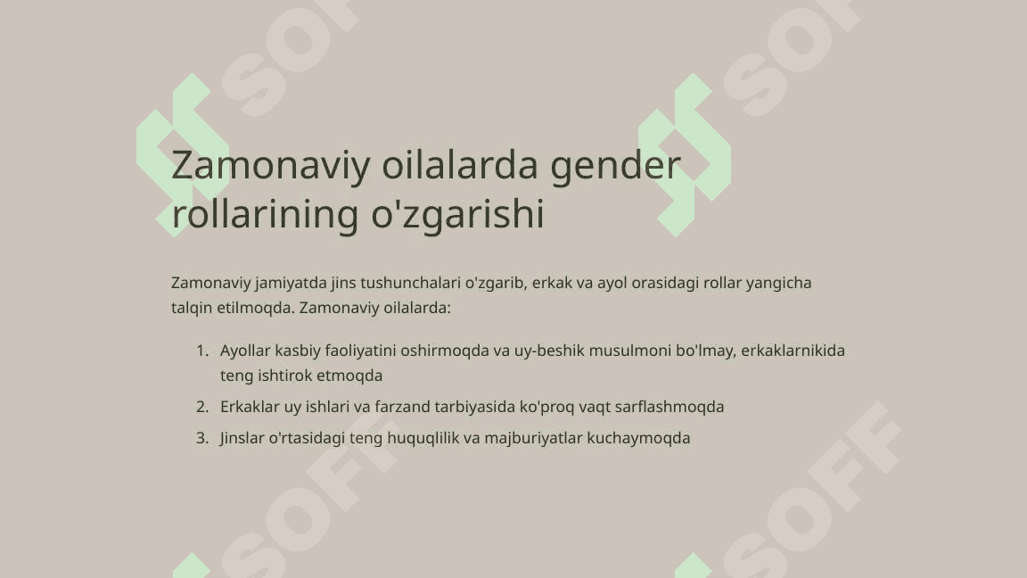 Zamonaviy oilalar rivojlanishining asosiy yo'nalishlari 3