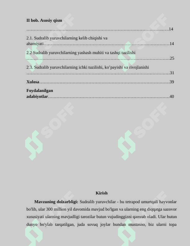 O'zbekiston Respublikasi  Qizil kitobi ga kiritilgan sudralib yuruvchilar turkumlari biologiyasi, xilma- xilligi va zoogeografiyasi 2