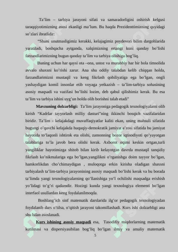 Algebraga nisbatan shartli ehtimollik va shartli matematik kutilma 5