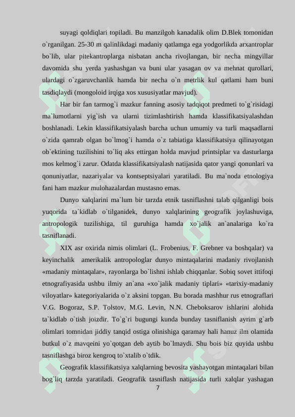 ANTROPOLOGIYA VA ETNOGRAFIK FANINING TADQIQOT OBEKTLARI 7