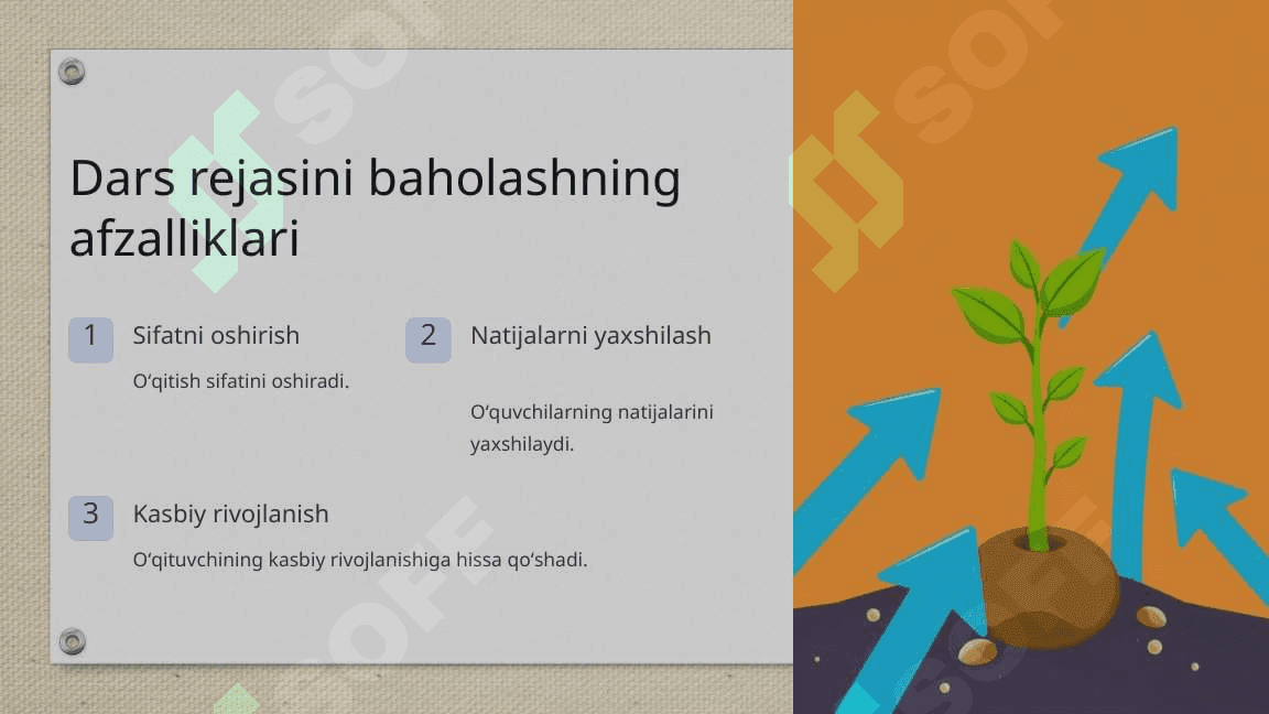 Chet tili oʻqitishda dars rejasini baholash 3
