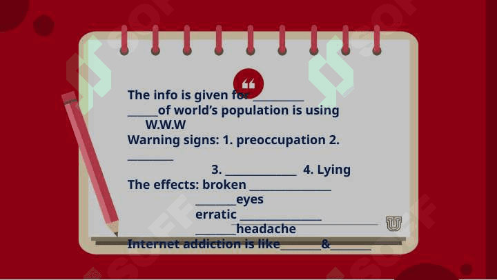 Internet addiction. Pros & cons of the Internet 8