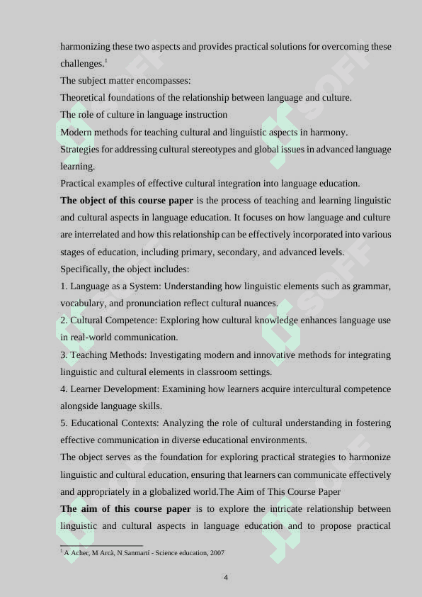 TEACHING THE LINGUISTICS AND CULTURAL  ASPECTS IN DIFFERENT STAGES 4