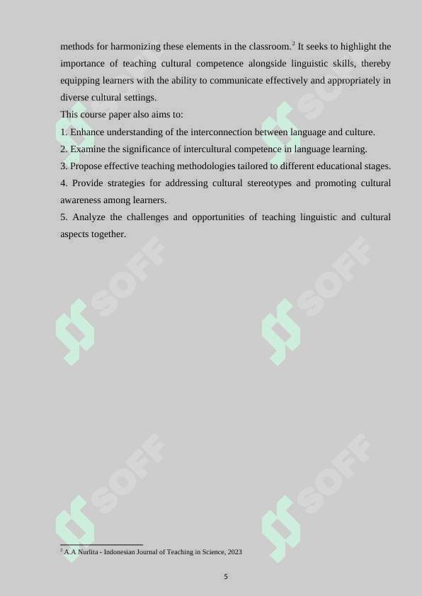 TEACHING THE LINGUISTICS AND CULTURAL  ASPECTS IN DIFFERENT STAGES 5