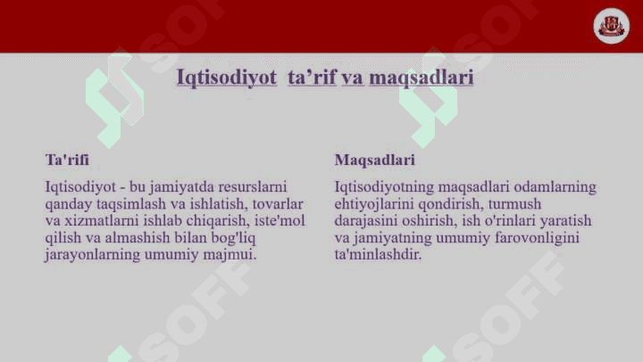 IQTISODIYOTGA KIRISH 3