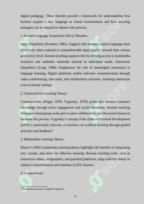 REMOTE TEACHING OF ENGLISH AS A FOR AN LANGUAGE. 6