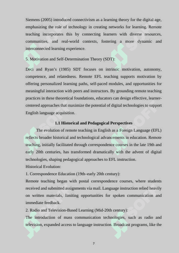 REMOTE TEACHING OF ENGLISH AS A FOR AN LANGUAGE. 7