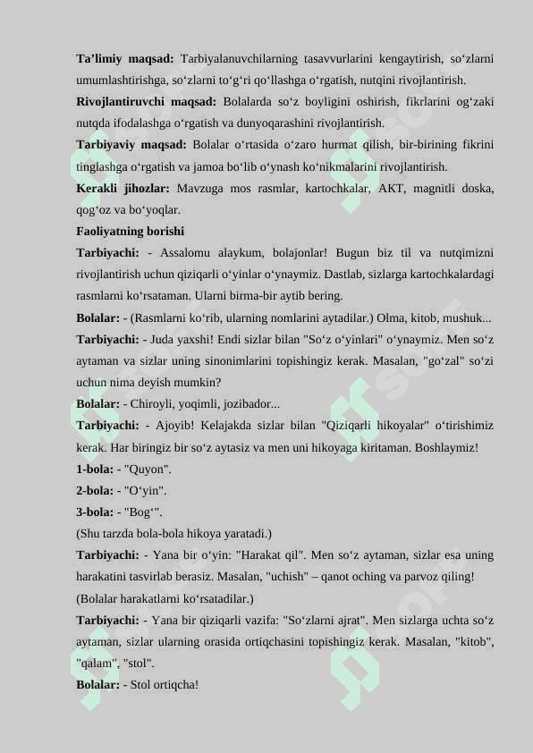Bolalarni maktabga tayyorgarligini baholash 5