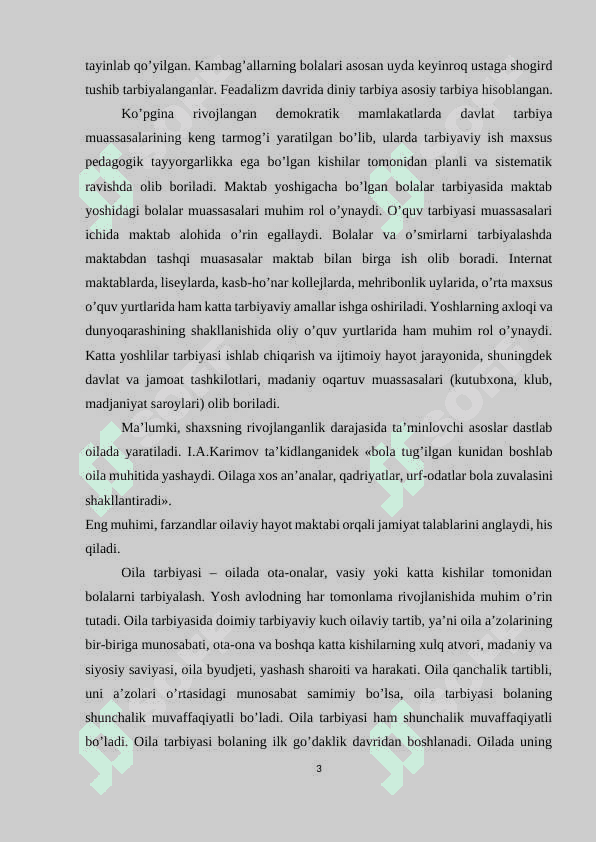 Tarbiya psixologiyasi maqsadi vositalari va metodlari. Pedagog psixologiyasi. Talim jarayoniga texnologik yondashuvi 3