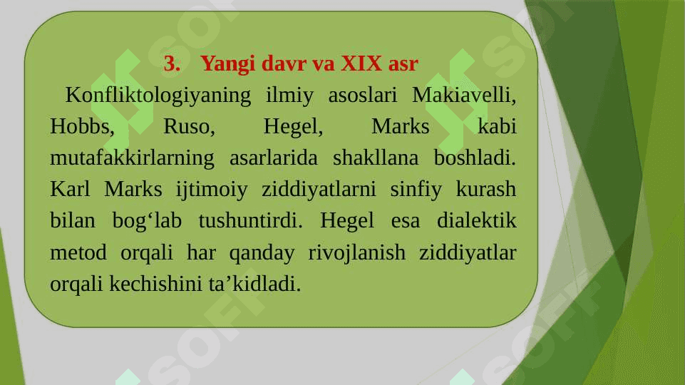 Konfliktologiya fanining yuzaga kelish tarixi. Konfliktologiyaning namoyon bo‘lishi 6