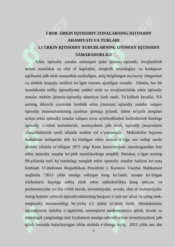 IQTISODIY ERKIN ZONALARNI RIVOJLANTIRISHDA SOLIQ INSTRUMENTLARIDAN SAMARALI FOYDALANISH 5
