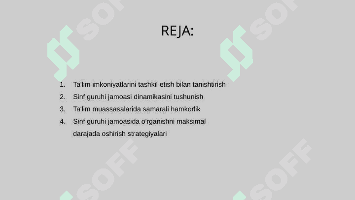 Sinf guruh jamoasining tarbiyaviy imkoniyatlarini tashkil etish 2