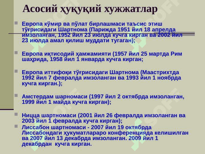 Yevropa Ittifoqi ichki va tashqi siyosati 7