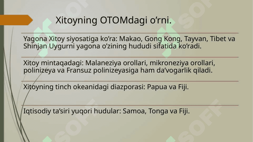 Xitoyning OTOMdagi o'rni 2