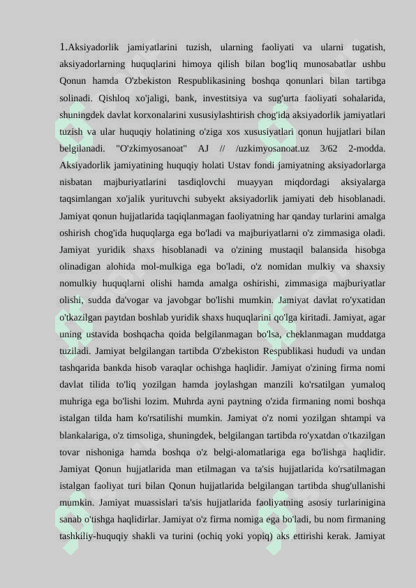 aksiyadorlik jamiyati 2