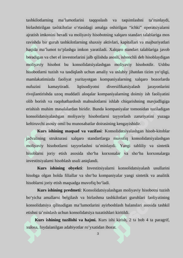KONSOLIDATSIYALASHGAN MOLIYAVIY HISOBOT TUZISHNING NAZARIY ASOSLARI 3