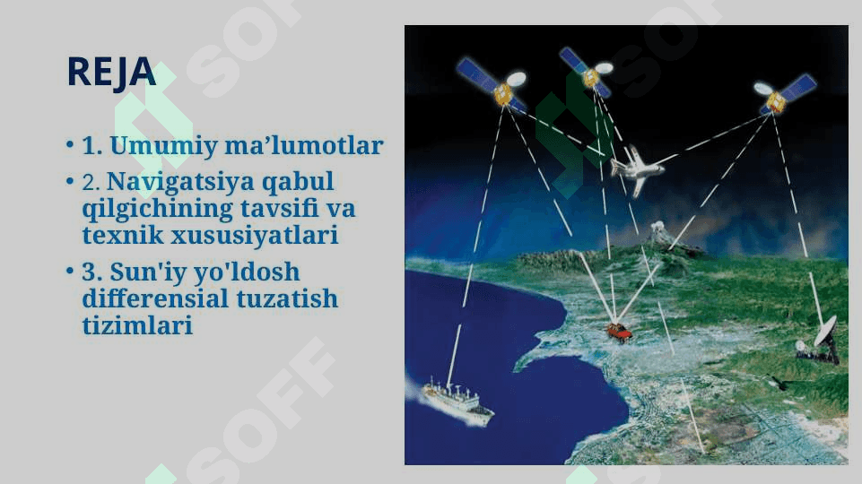 Zamonaviy sun’iy yo’ldosh navigatsiya tizimlarining asosiy tushunchalari 2