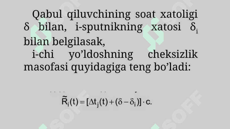 Zamonaviy sun’iy yo’ldosh navigatsiya tizimlarining asosiy tushunchalari 7