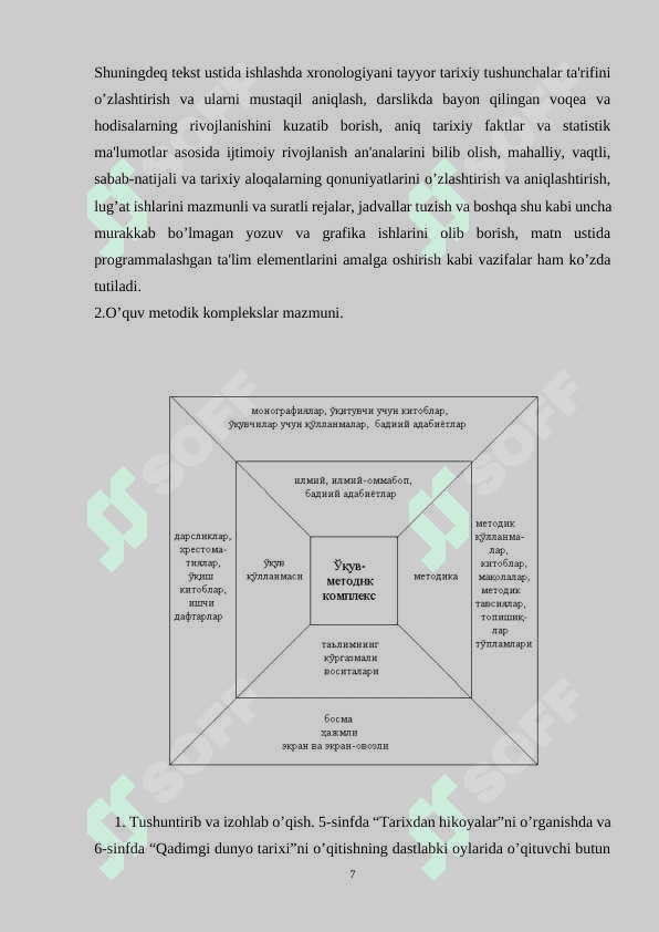 O'quvchilarning darslik matni va illyustrasiyalar bilan ishlash usullari 7