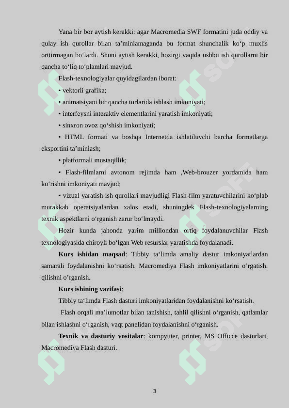 MACROMEDIA FLASH DASTURI 3