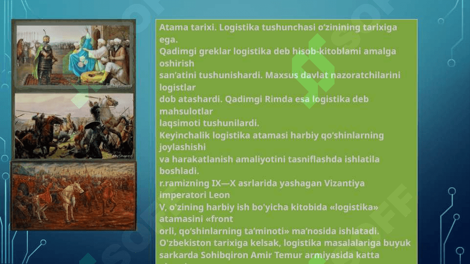 Logistikaning rivojlanish bosqichlari 3