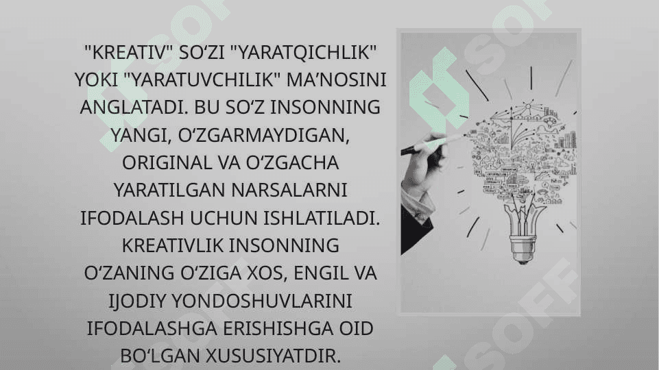 Kreativlik Tushunchasi mohiyati va ahamiyati 2