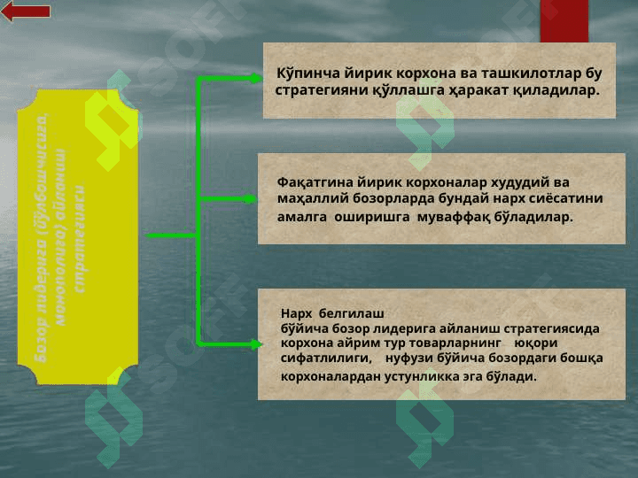 Korxonalarda narx strategiyalari 8