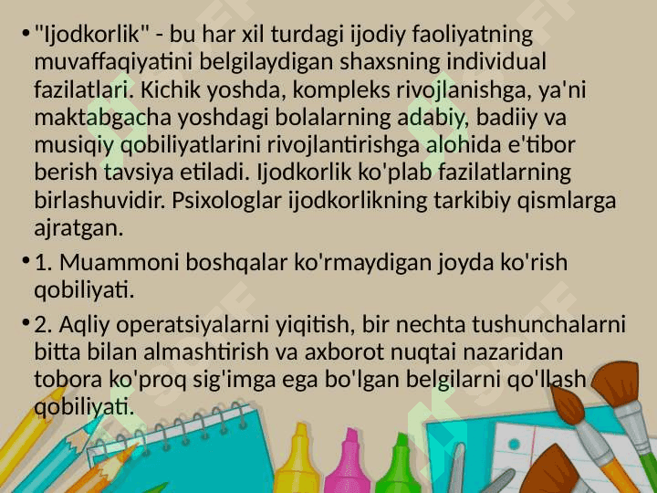 Maktabgacha ta’limda bolalarni ijodiy faoliyatini tashkil qilish texnologiyasi 4