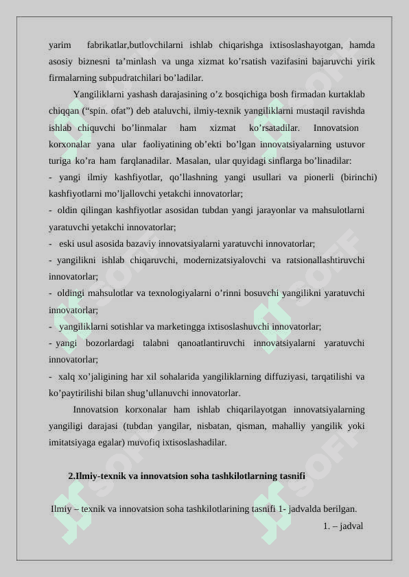 Xodimlarni innovatsion boshqarish.Korxonalardagi innovatsiyalar  moliya 5
