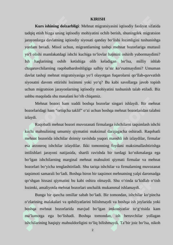 MEHNAT MIGRATSIYASINING IQTISODIY O'SISHGA TA’SIRI 2