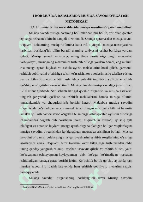 MUSIQA DARSLARIDA MUSIQIY SAVODXONLIKNI TARKIB TOPTIRISH 5