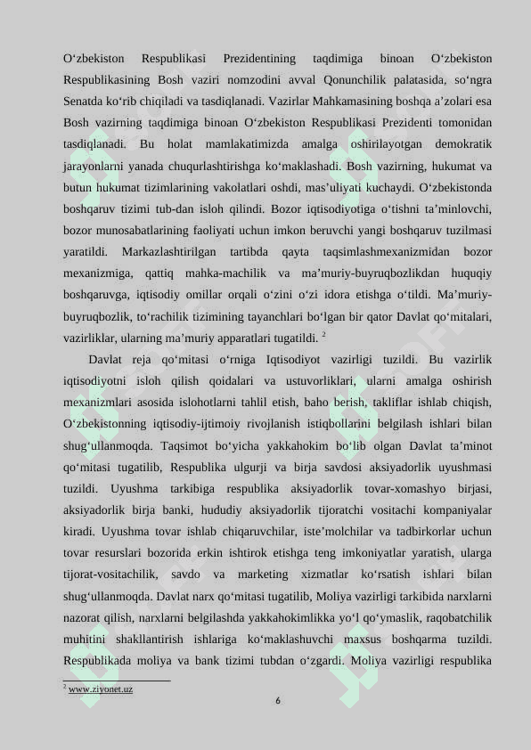 O‘zbekistonda amalga oshirilgan siyosiy islohotlar 6