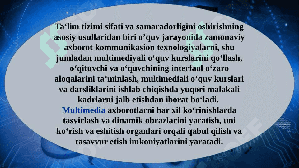 Boshlang‘ich ta’lim fanlarini o‘rgatishda qo’llaniladigan dasturiy vositalarga qo’yiladigan talabla 6