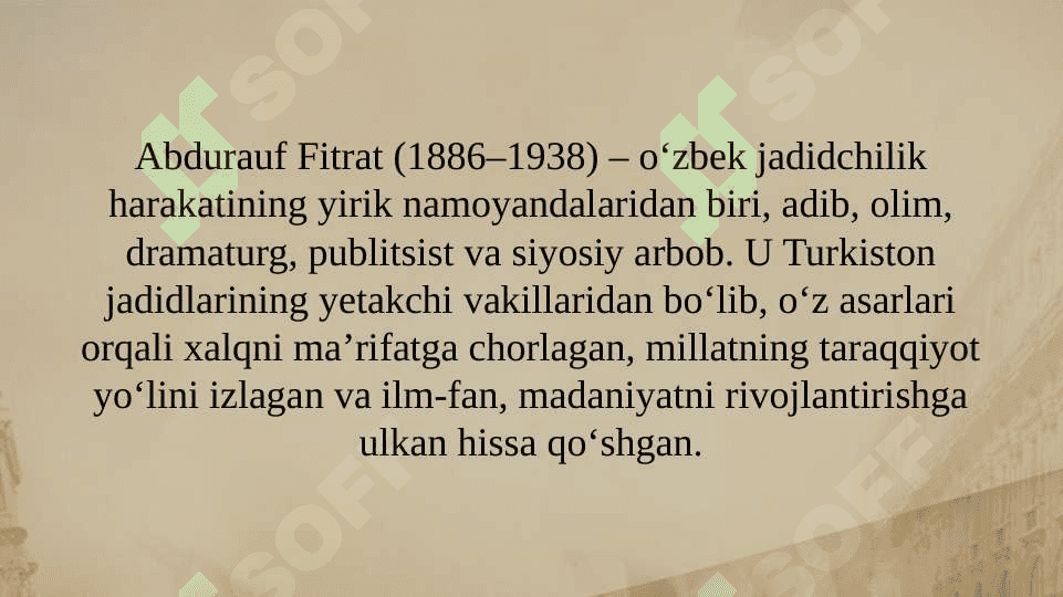 Abdurauf Fitratning "Rahbari najot" risolasidagi "Baxtsiz odamlarning ikki toifasi"ga oid qarashlari 2