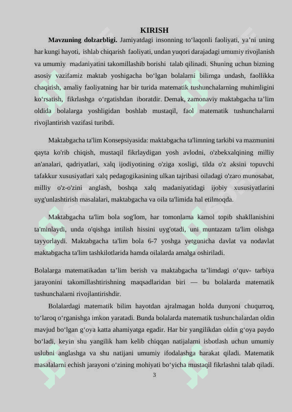 maktabgacha yoshdagi bolalarda matematik tasavvurlarni shakllantirish usullari 3
