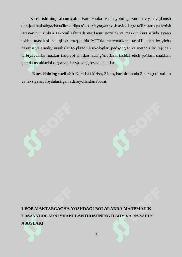 maktabgacha yoshdagi bolalarda matematik tasavvurlarni shakllantirish usullari 5