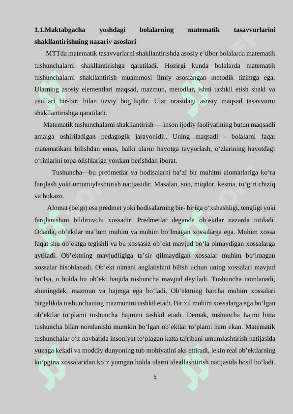 maktabgacha yoshdagi bolalarda matematik tasavvurlarni shakllantirish usullari 6