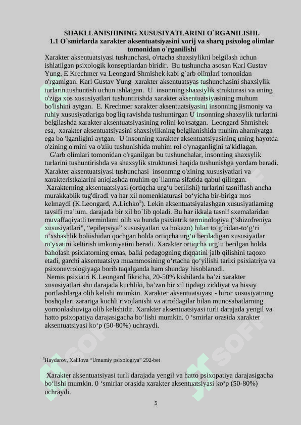 O’SMIRLIK DAVRIDA XARAKTER AKSENTUATSIYASI VA IJTIMOIY MAVQEINI SHAKLLANISHINING PSIXOLOGIK XUSUSIYATLARI 5