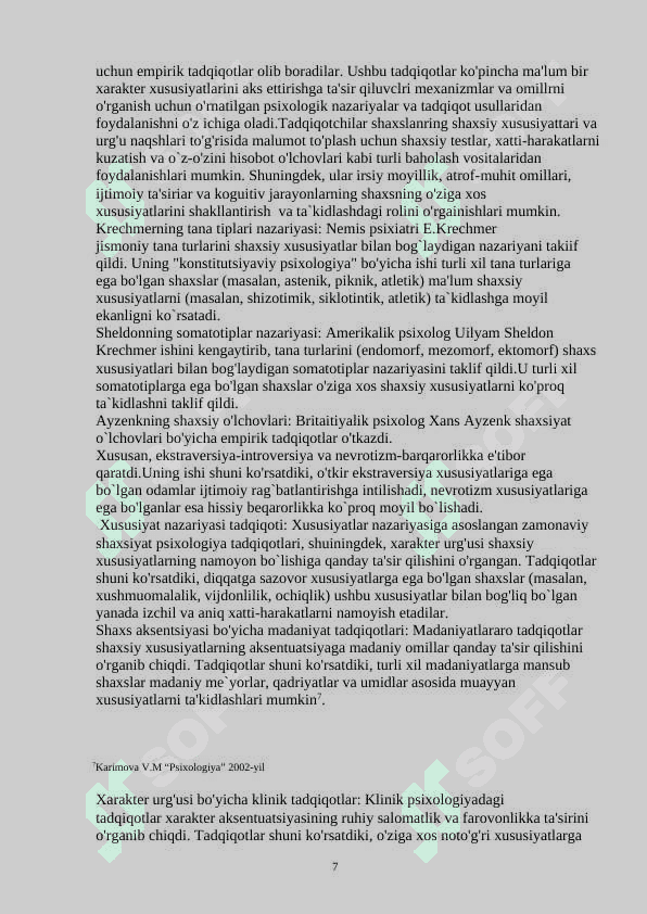 O’SMIRLIK DAVRIDA XARAKTER AKSENTUATSIYASI VA IJTIMOIY MAVQEINI SHAKLLANISHINING PSIXOLOGIK XUSUSIYATLARI 7