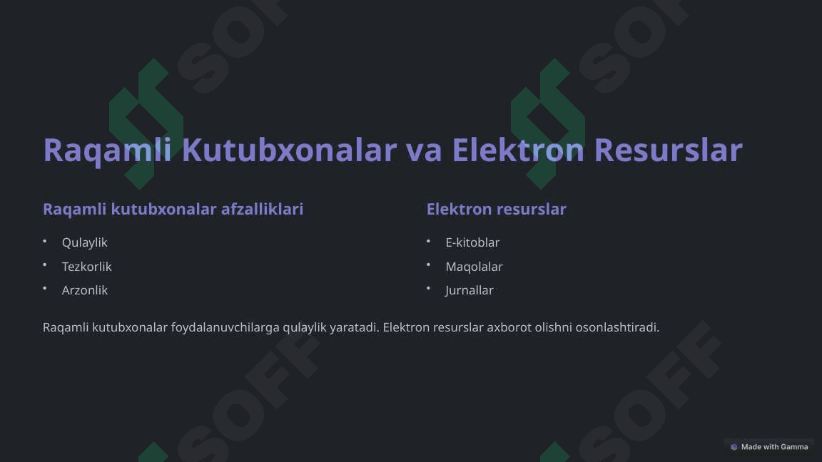 Axborot Kutubxona Muassasalarida Multimedia texnologiyalaridan foydalanish 2