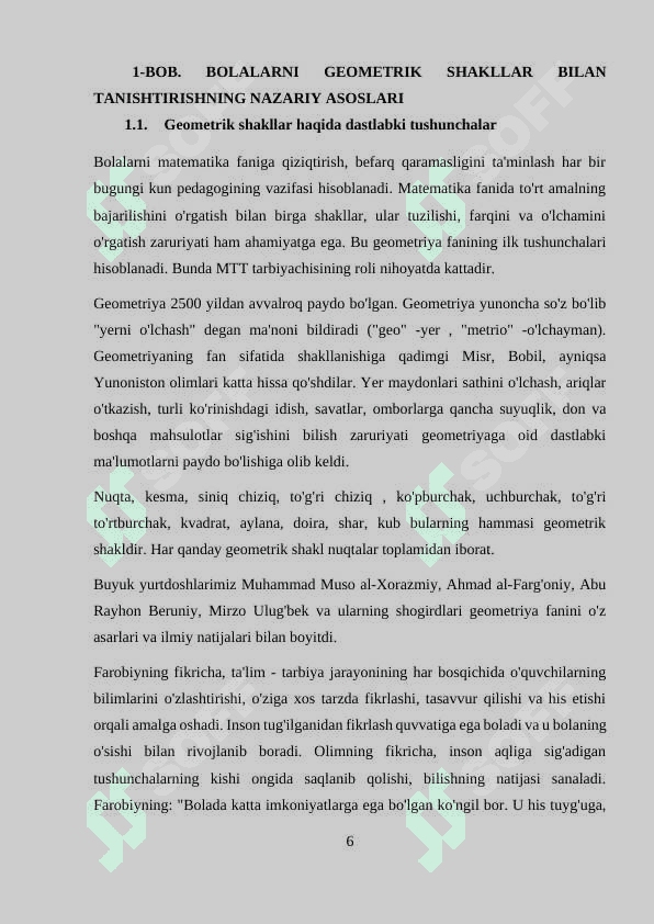 geometrik figuralarni farqlash va nomini aytishga o‘rgatish 6