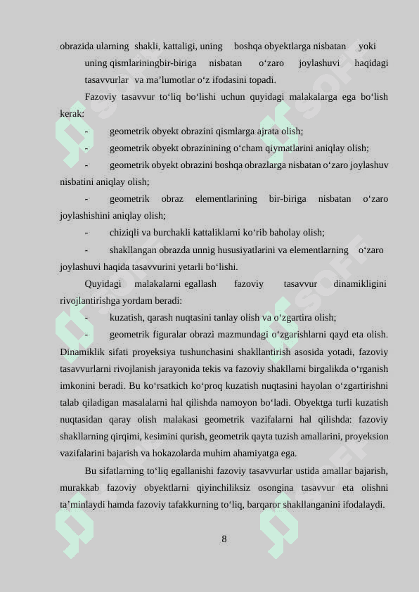 fazoda mo‘ljalga olishni rivojlantirish uchun ta’limiy o`yinlar 8