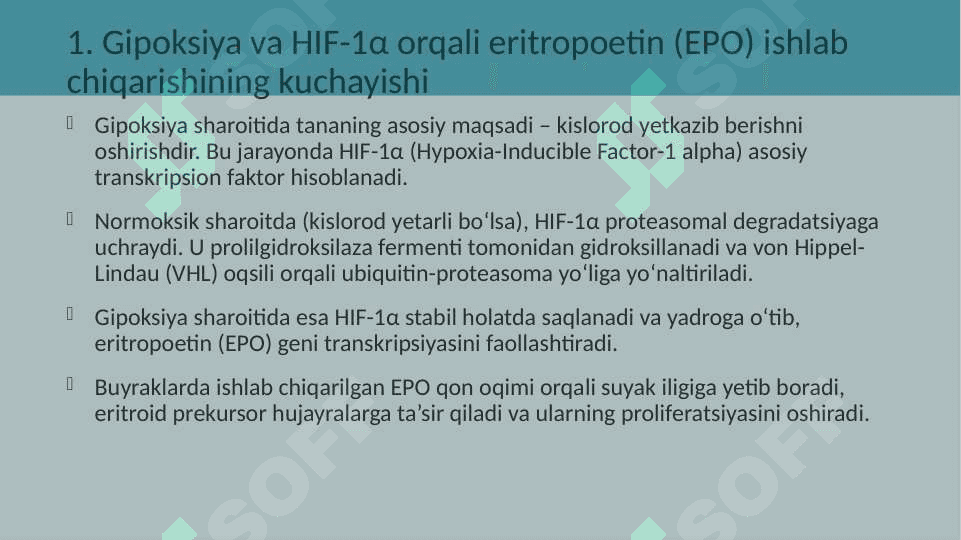 Simptomatik eritrositoz  . Gematologiya 6