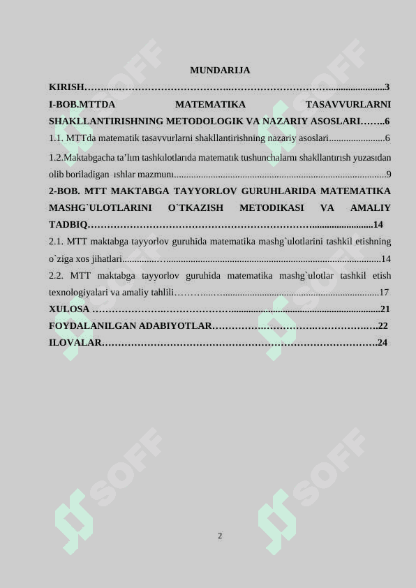 maktabgacha yoshdagi bolalarning son va sanoq bo‘yicha tasavvurlarini shakllantirish, hisoblash amallari bilan tanishtirish 2