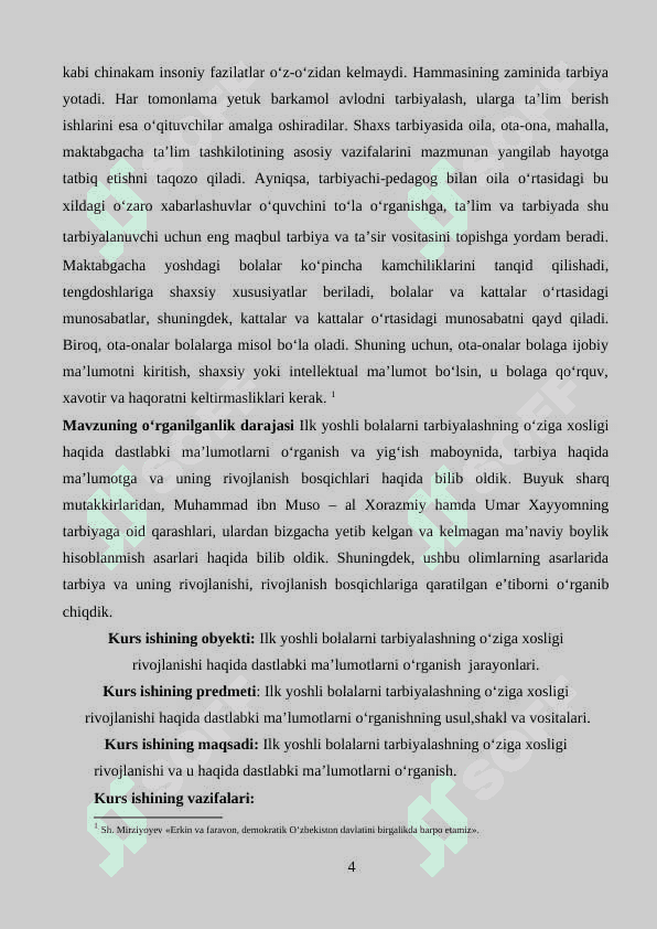 Ilk yoshdagi bolalarni tarbiyalashning o‘ziga xosligi 4