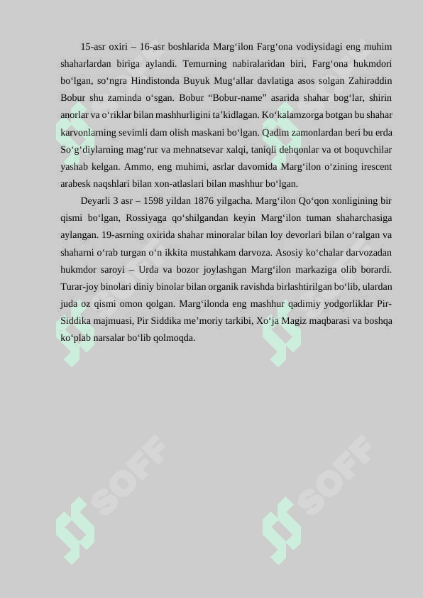 MARG’ILON SHAHRINING TARIXIY O‘LKASHUNOSLIGI 4