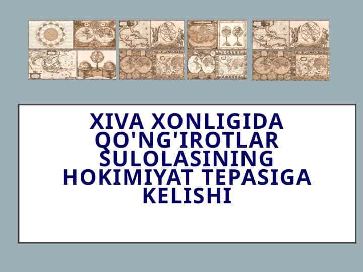 Xiva xonligida qo'ng'irotlar sulolasining hokimiyat tepasiga kelishi