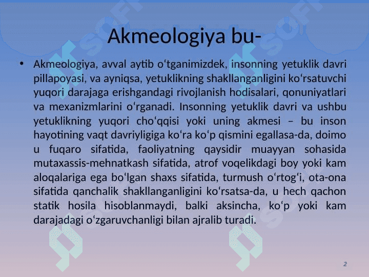 Pedagogik akmeologiya 2