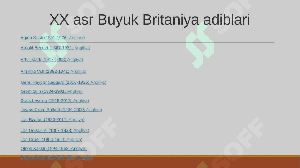 XX ASR BUYUK BRITANIYA ADABIYOTI 2