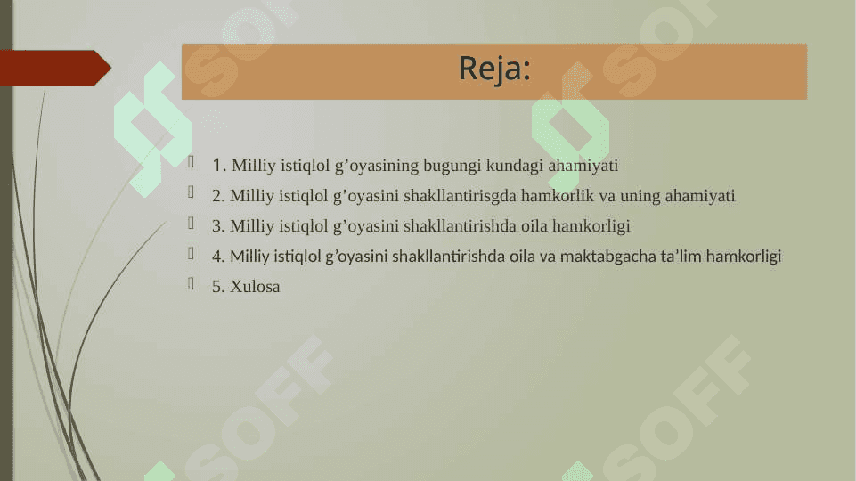 Milliy istiqlol g’oyasi shakillantirishda oila va maktabgacha hamkorligi 2